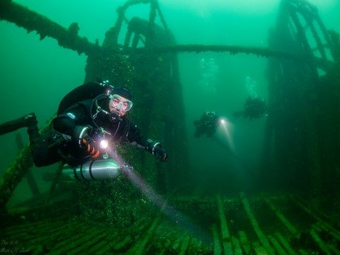 Neptune and Salacia diving 