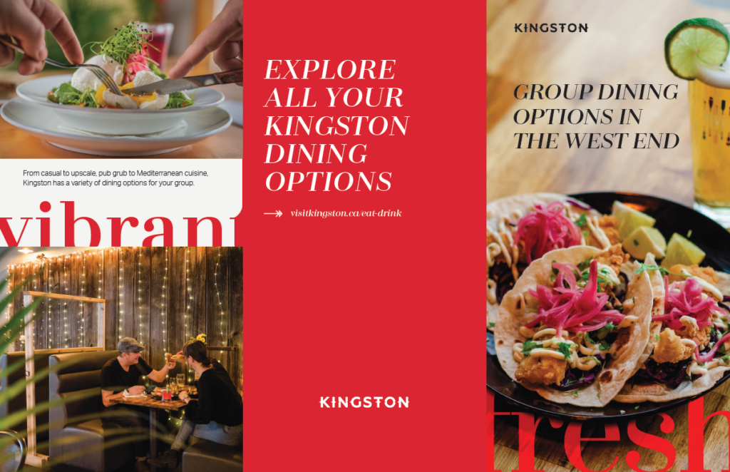 Dining brochure for Kingston's west end