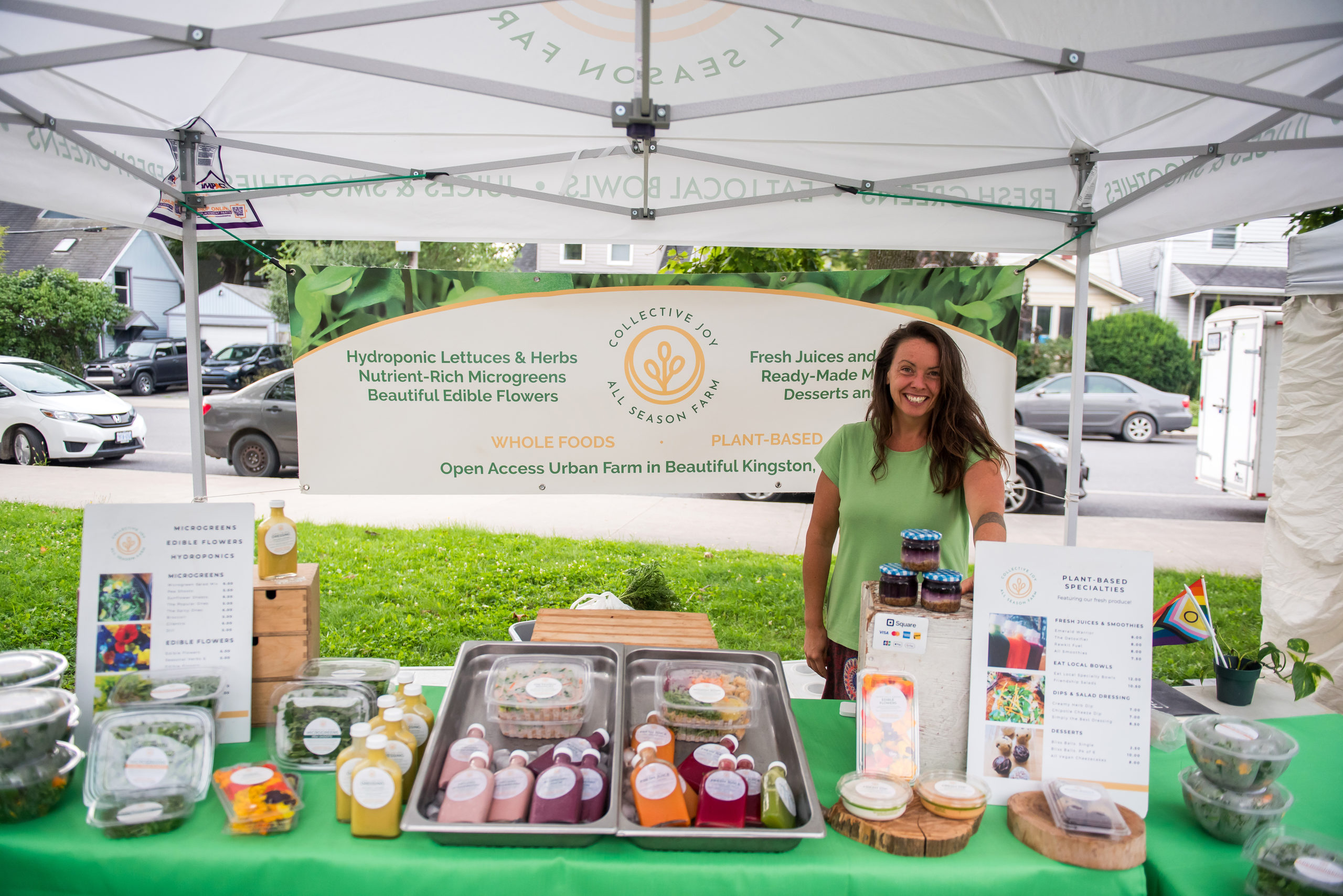 Collective Joy Farm at the Memorial Centre Farmers' Market