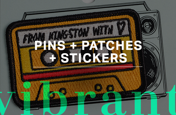 Pins Patches and Stickers
