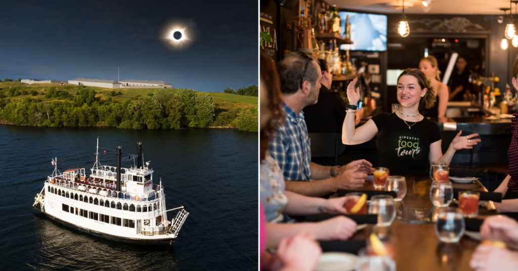 This April in Kingston we welcome signs of spring including trolley tours, guided walks, live music, 1000 Islands cruises - and the total solar eclipse on April 8.  
